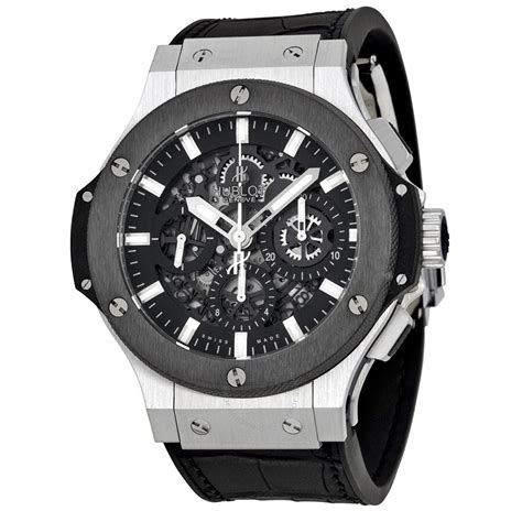 hublot big bang aero all black skeleton|Hublot big bang chrono quartz.